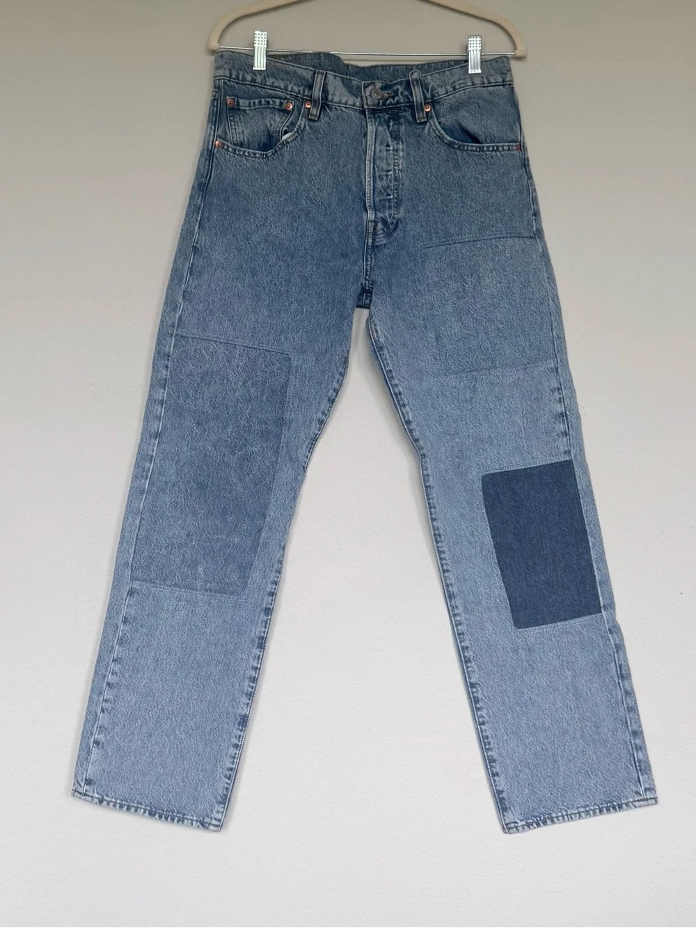 Levi’s Skateboarding 501 Original Fit Patchwork Jeans W32 L32